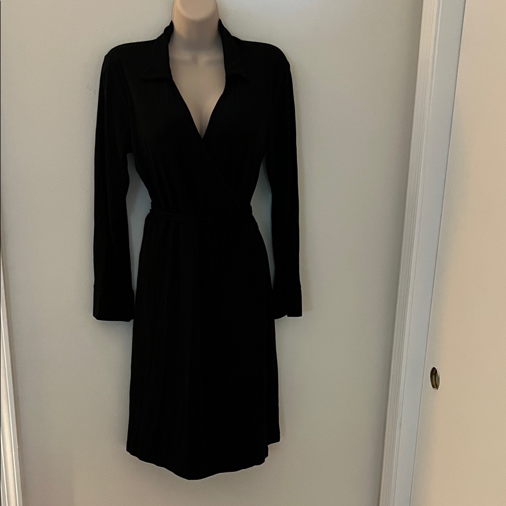 INC International Concepts Black Long Sleeve Dress
